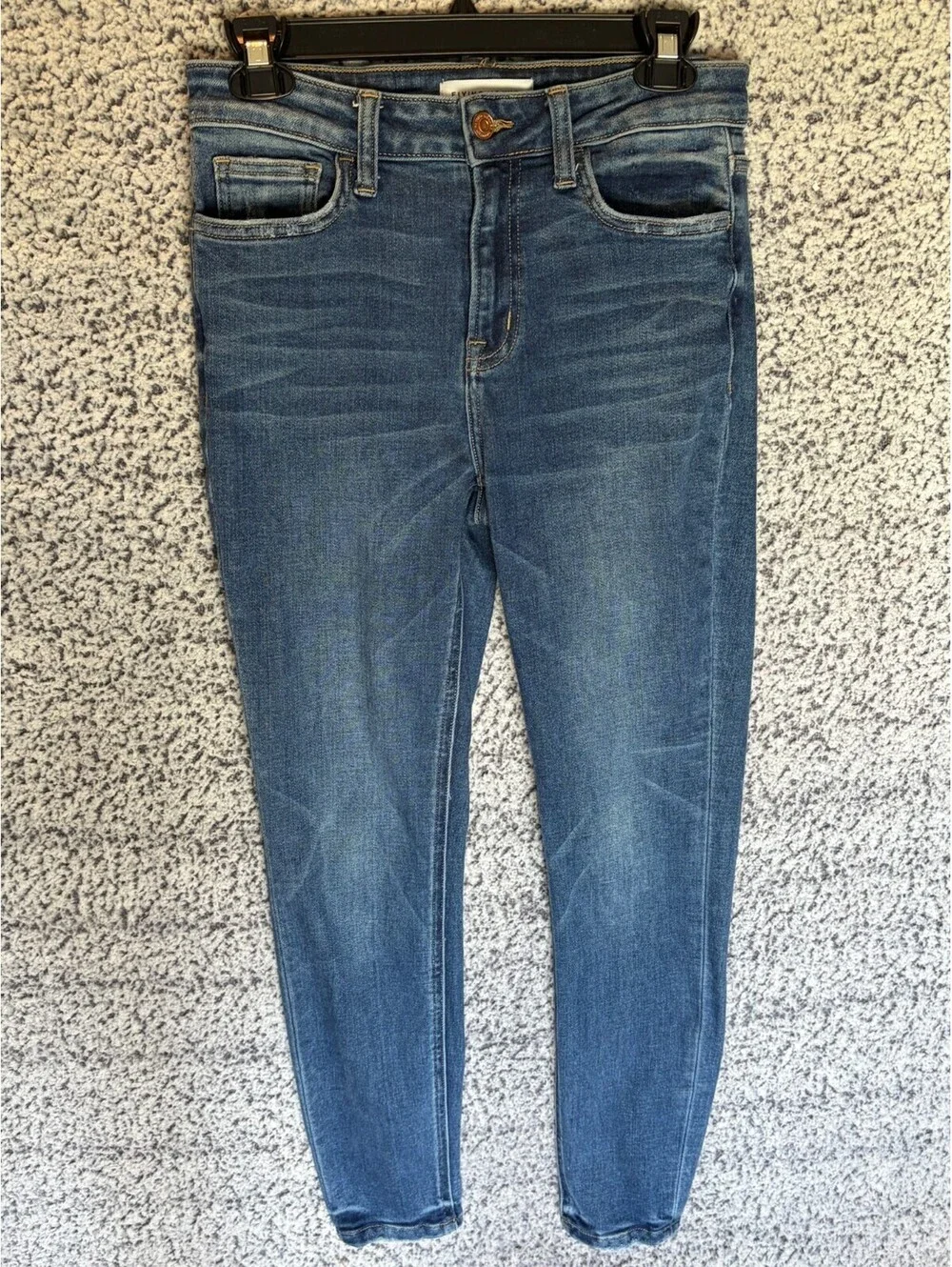 Flying Monkey Womens Skinny Jeans Size 27 Blue Mid Rise Stretch Denim Pants